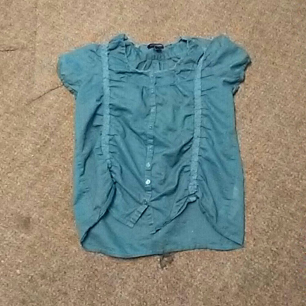 Nice teal blouse by tommy sz s